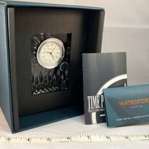 Waterford Crystal Lismore Clock/Great Gift /Charity Sale